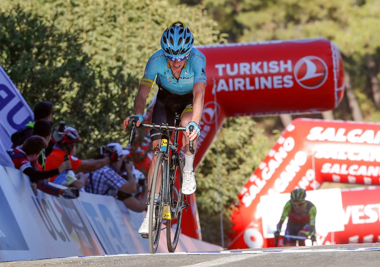 Jesper Hansen finishes second on stage 4 of the Tour of Turkey (Getty)