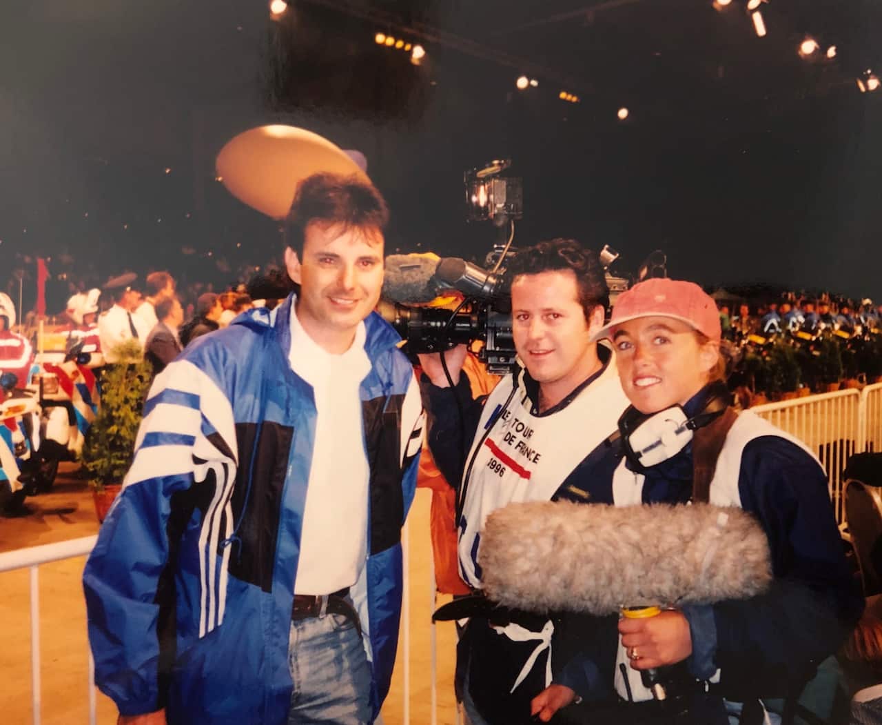 Tomo on debut in 1996 with his crew 