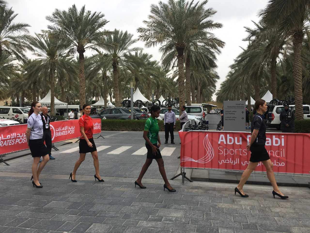 Giro director Mauro Vegni has likened the function of podium girls to event management, defending their presence at races including Abu Dhabi (Sophie Smith)