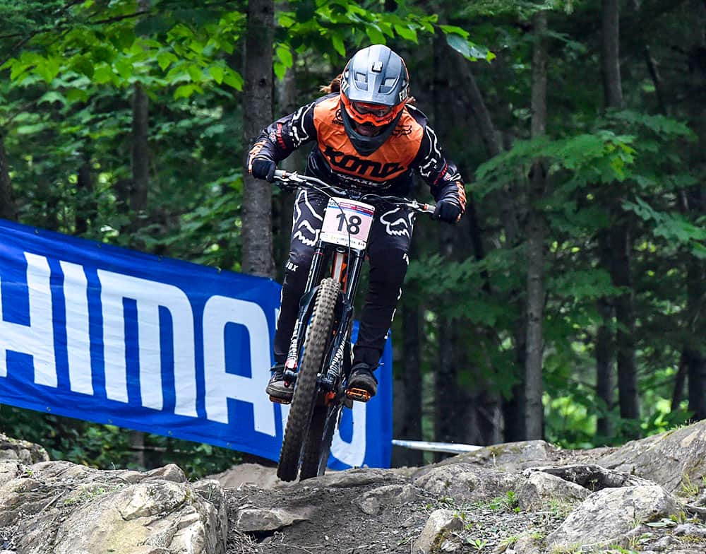 Tegan Molloy at the 2017 Mont Ste Anne World Cup in August (Rob Jones)