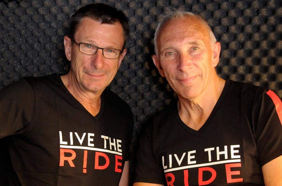 Paul Sherwen and Phil Liggett at Live the Ride 