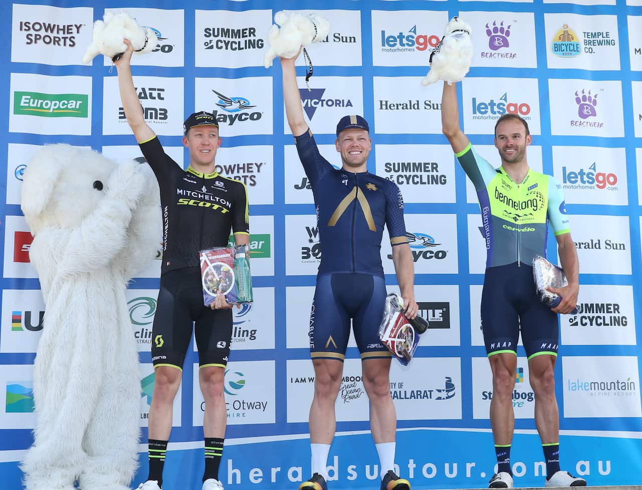 Jayco Herald Sun Tour podium.
