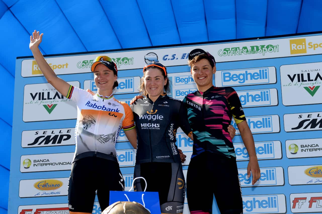 Women's podium, GP Beghelli