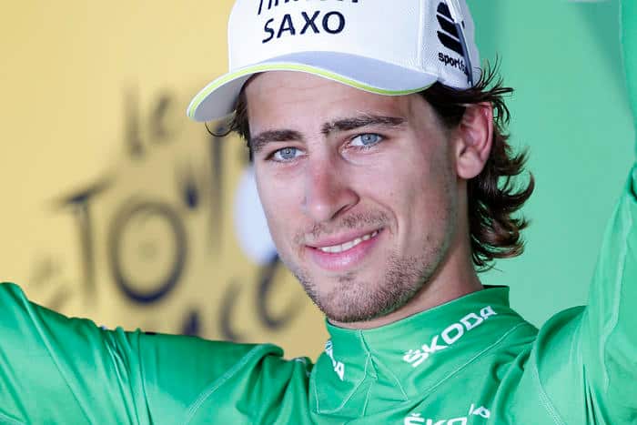 Peter Sagan: happy in green (AAP)