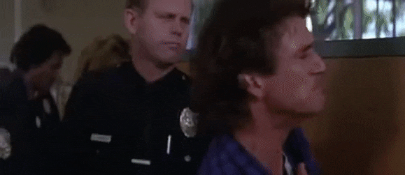 Lethal Weapon dislocated shoulder gif