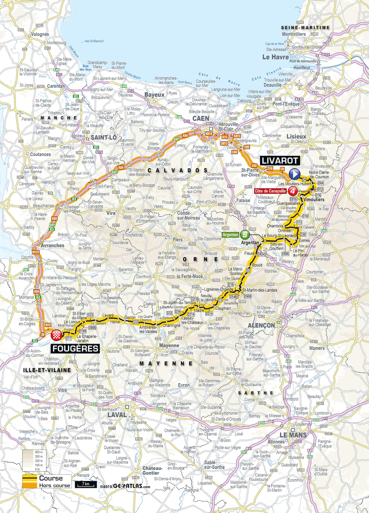 Things could get smelly... The Stage 7 map.