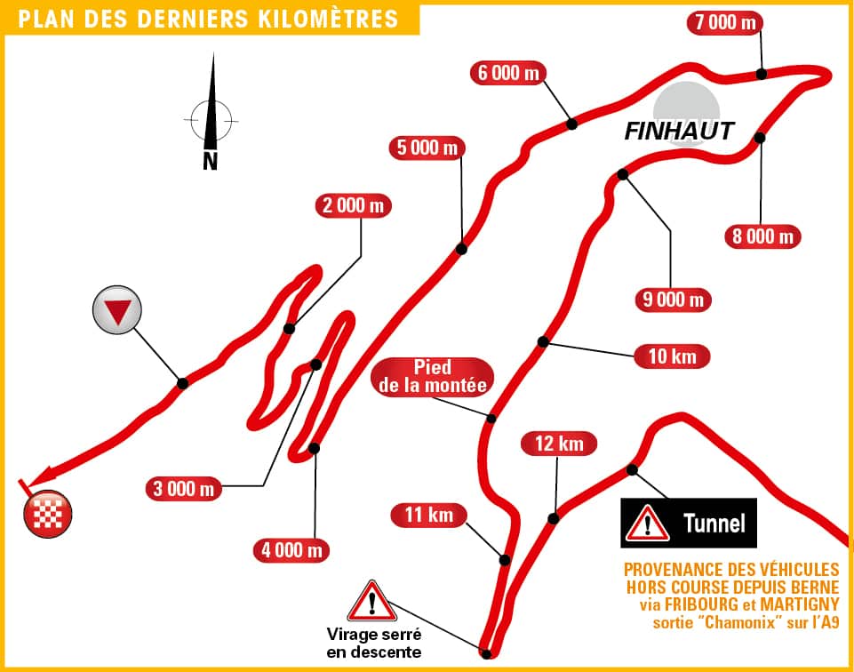 The route to Finhaut-Emosson dam.