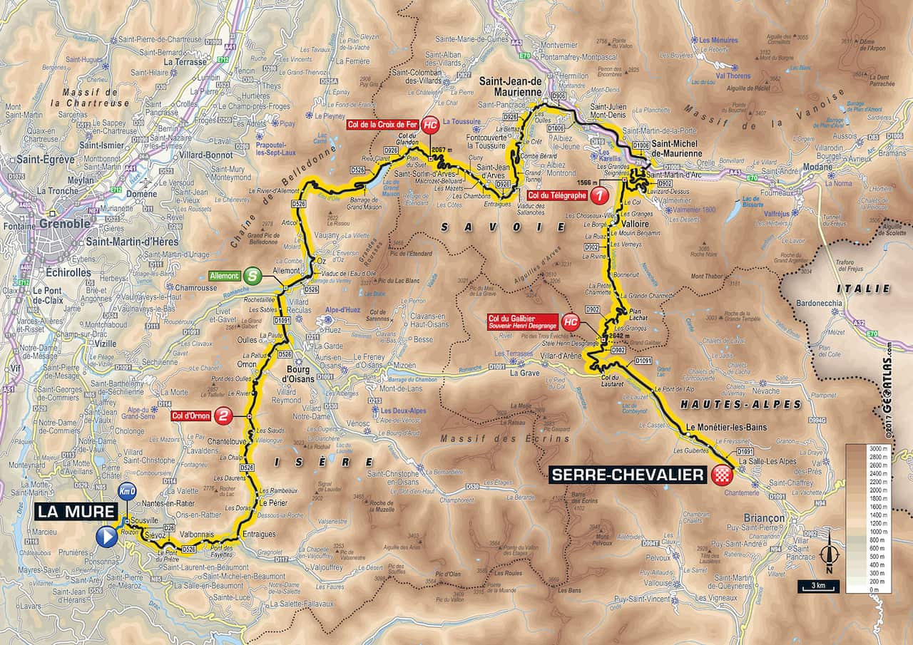 “The kingdom of climbers and the place for attacking”, says the official Tour guide of today’s mouth-watering stage in the Alps.