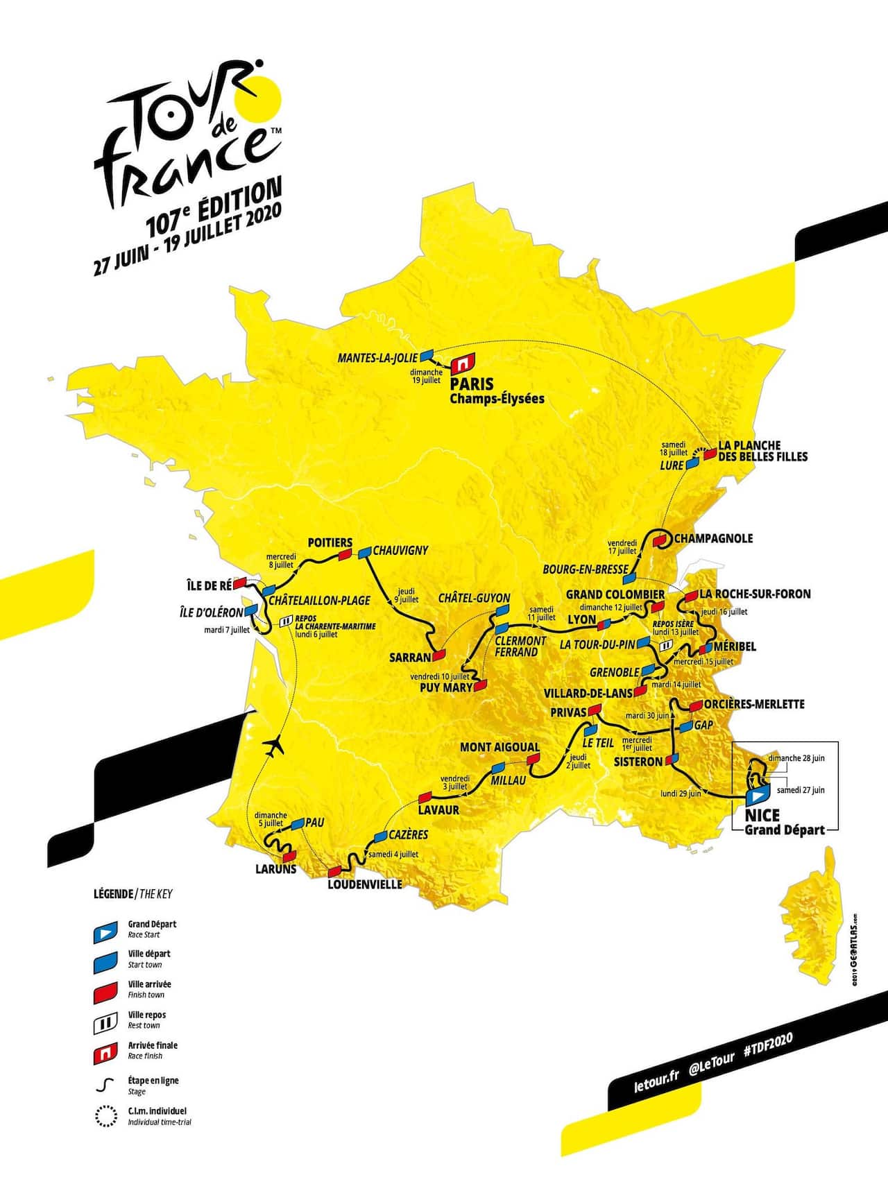 107th Tour de France 2020 route presentation