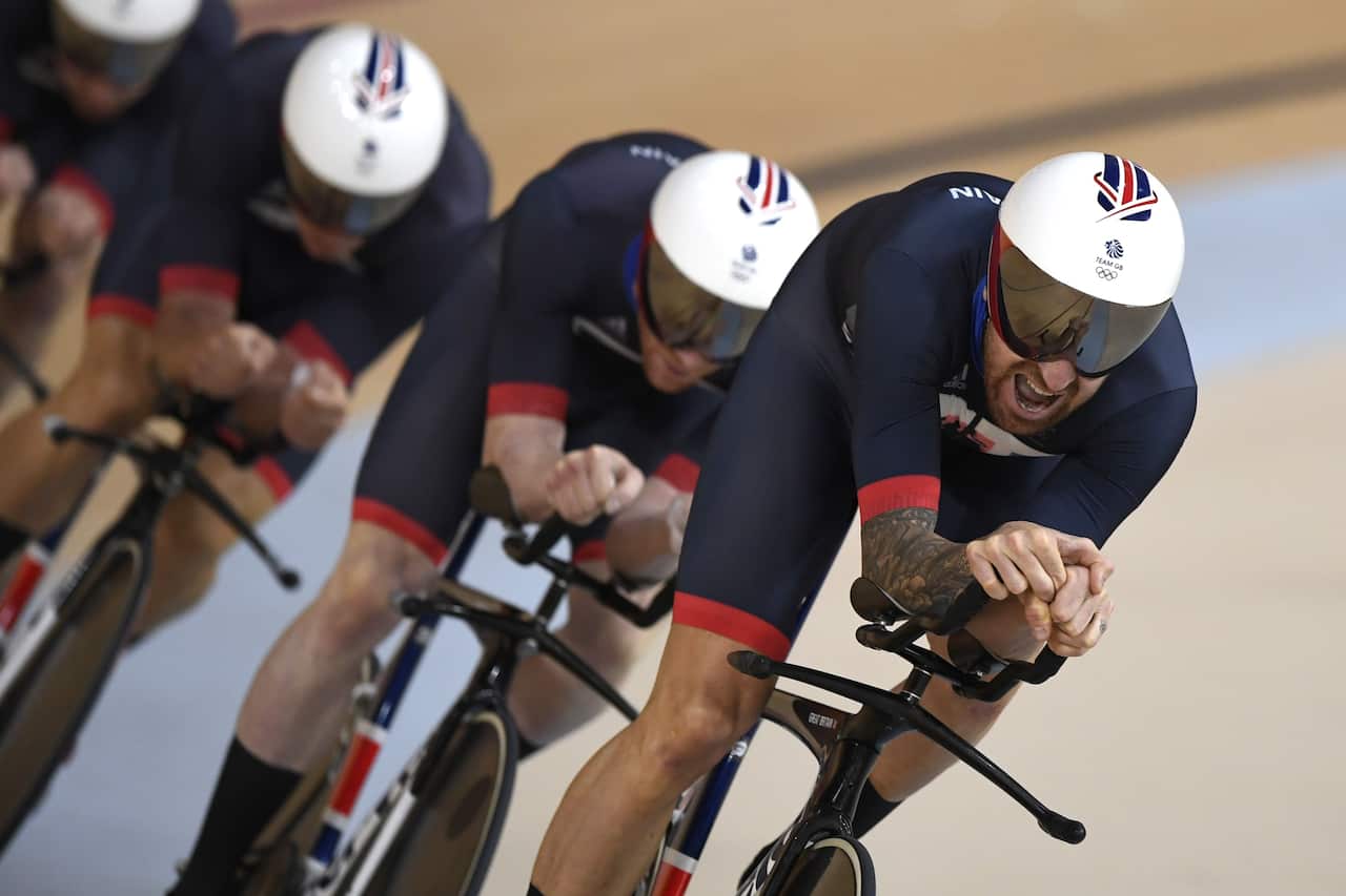 2016 Rio Olympic Games Track Cycling Day 1 team pursuit