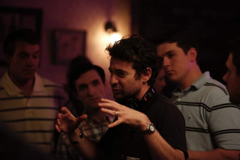 director bart layton on set american animals