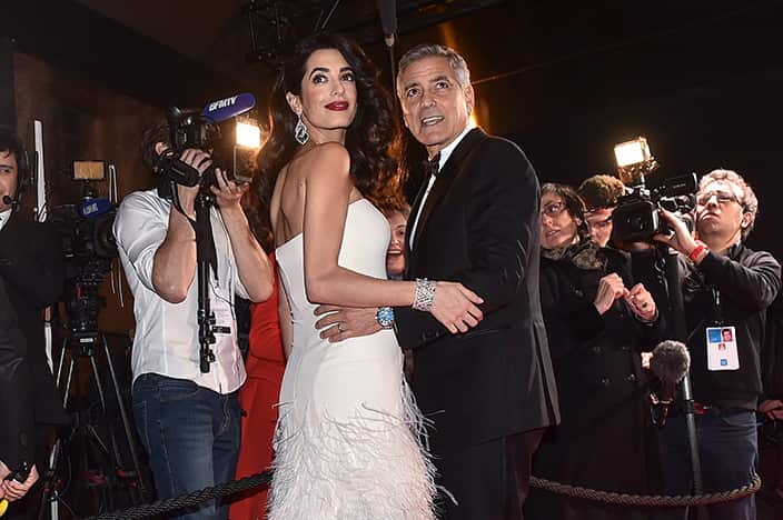 Amal Alamuddin and George Clooney