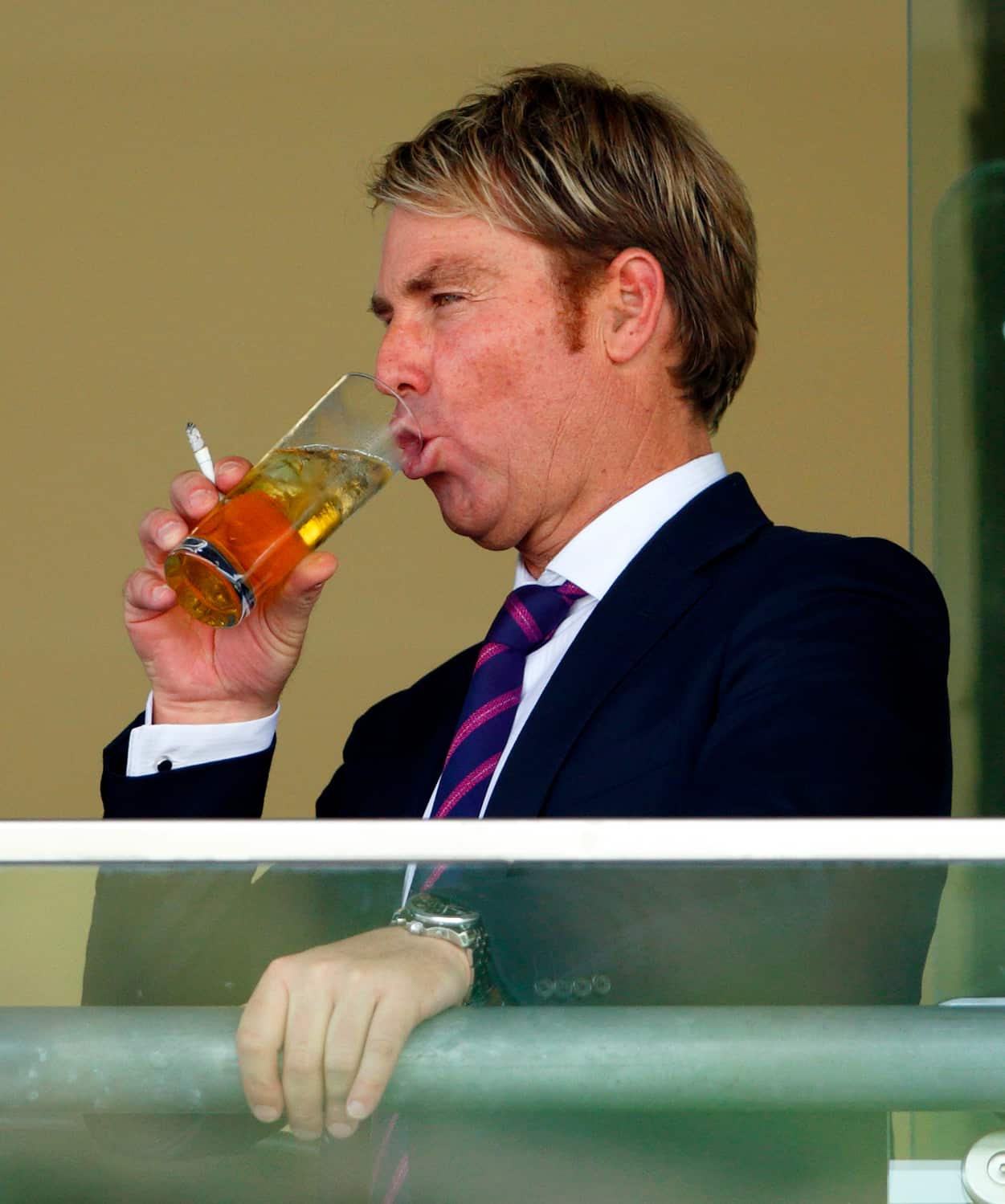 King George Day - Ascot Races Shane Warne