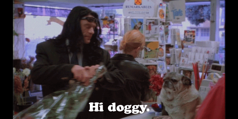 The Room flower shop scene