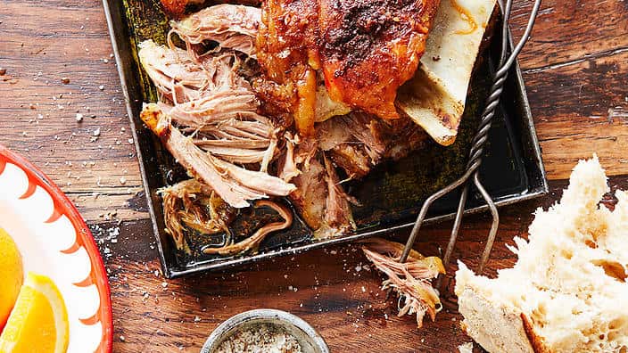 Slow-roasted lamb (mechoui)