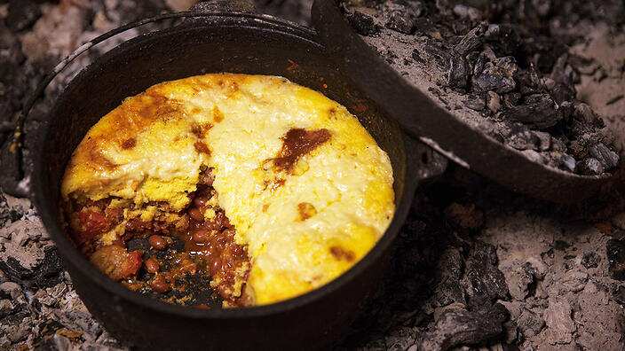 Justine Schofield, cheesy bean and cornbread pie