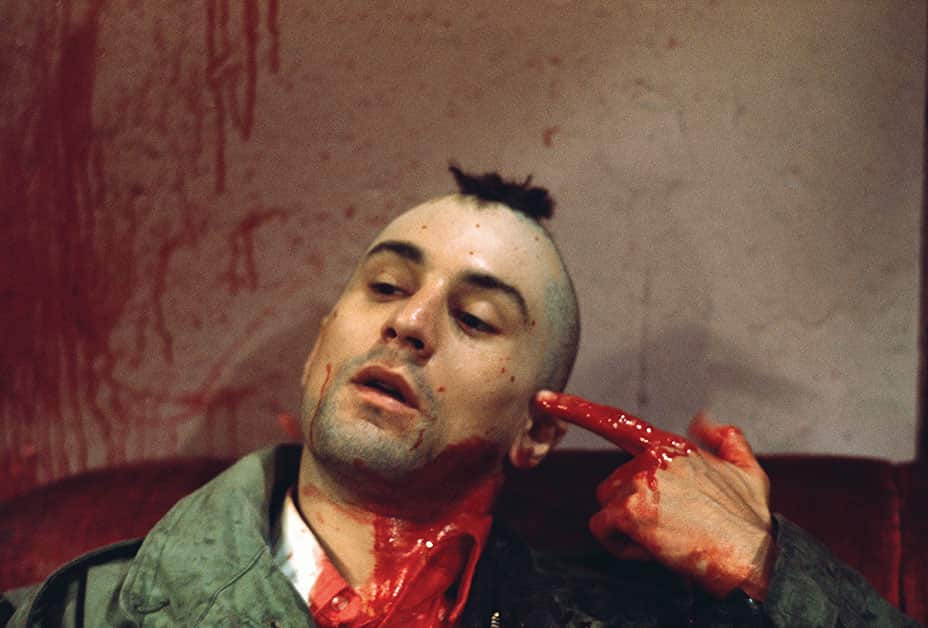 Robert De Niro Mimes a Shot to His Head in Taxi Driver