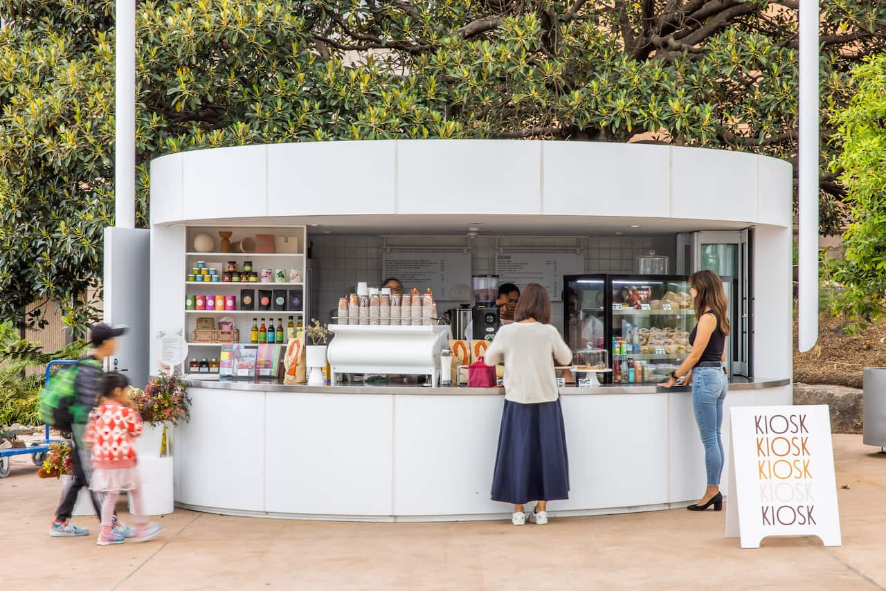 Art Gallery of NSW's Kiosk, outside Sydney Modern