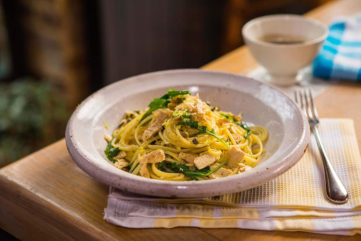 Tuna, Rocket & Lemon spaghetti