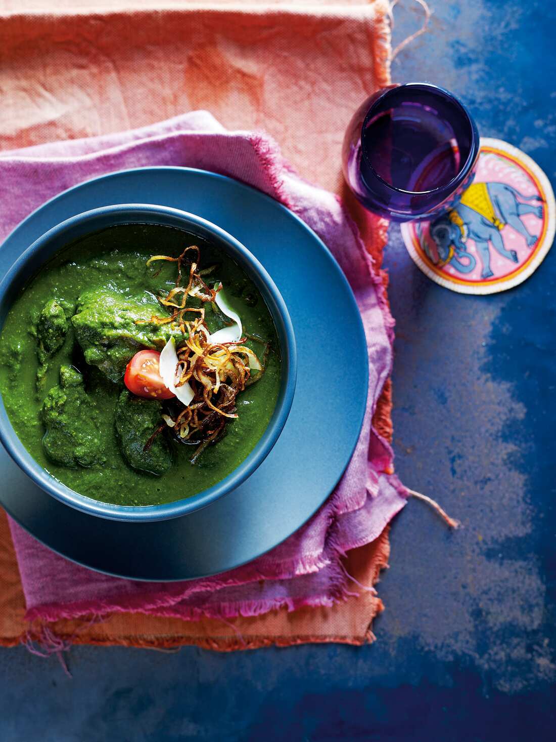 Coriander and mint chicken (chicken harra masala)