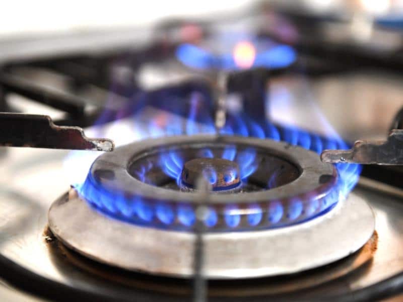 An image of a kitchen gas stove burner in Brisbane.