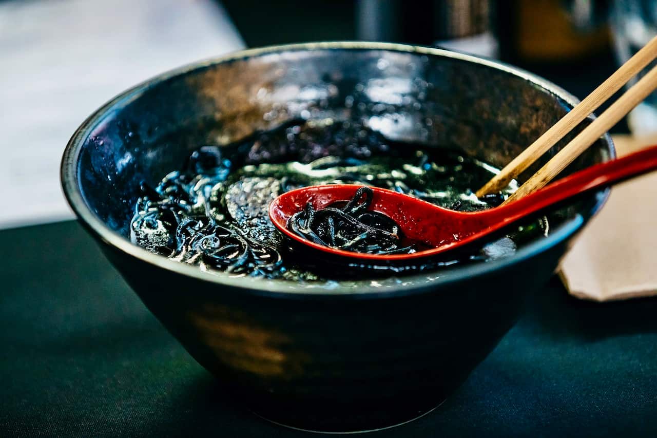 New things to eat this May: Black ramen and ‘Motorcycle oil’ beer