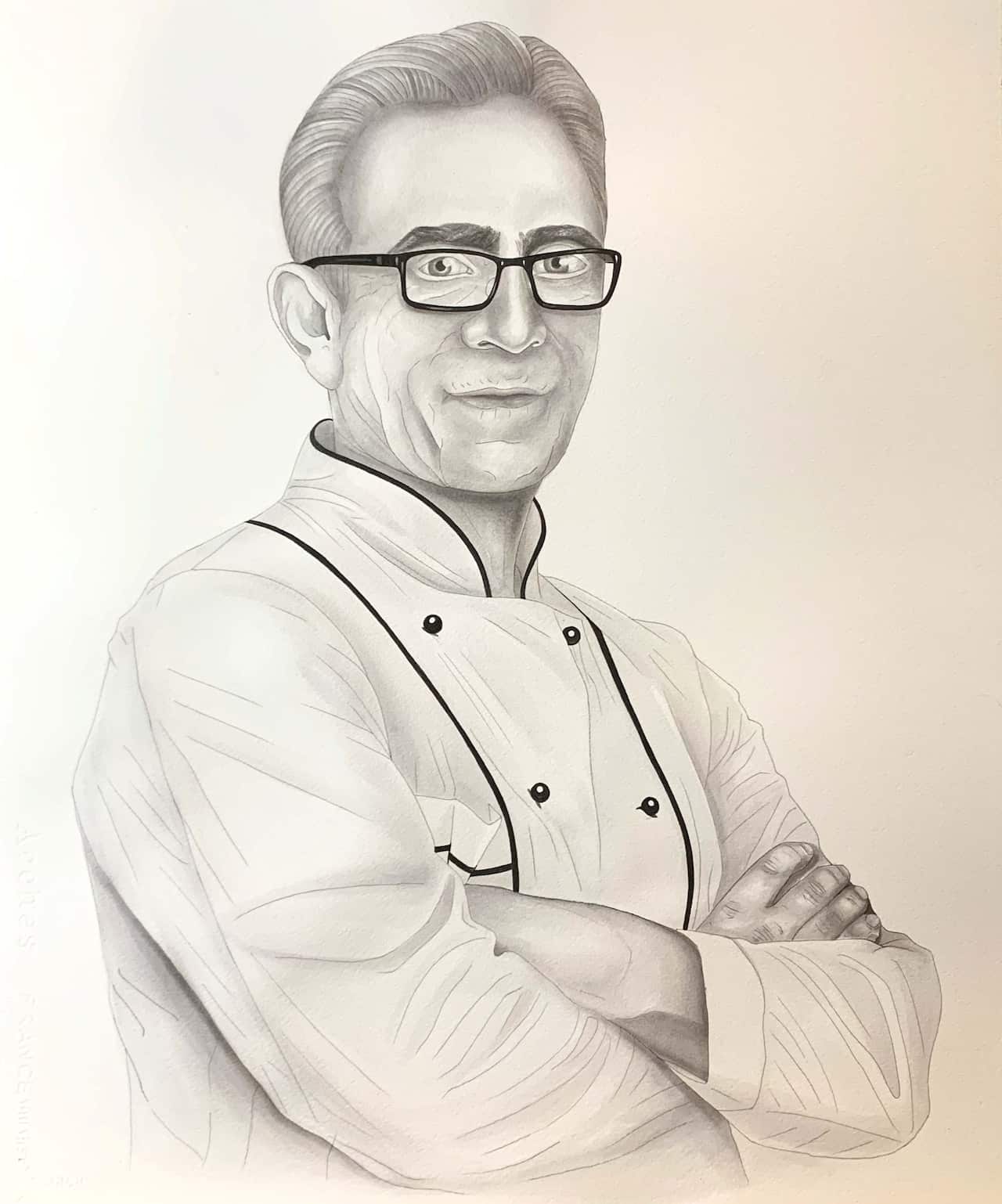 Vincent Uso treasures a hand-drawn portrait of his Uncle Alain.