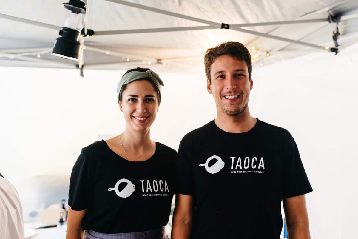 Renata Santoniero and Bruno Homero have brought tapioca crepes to Australia.