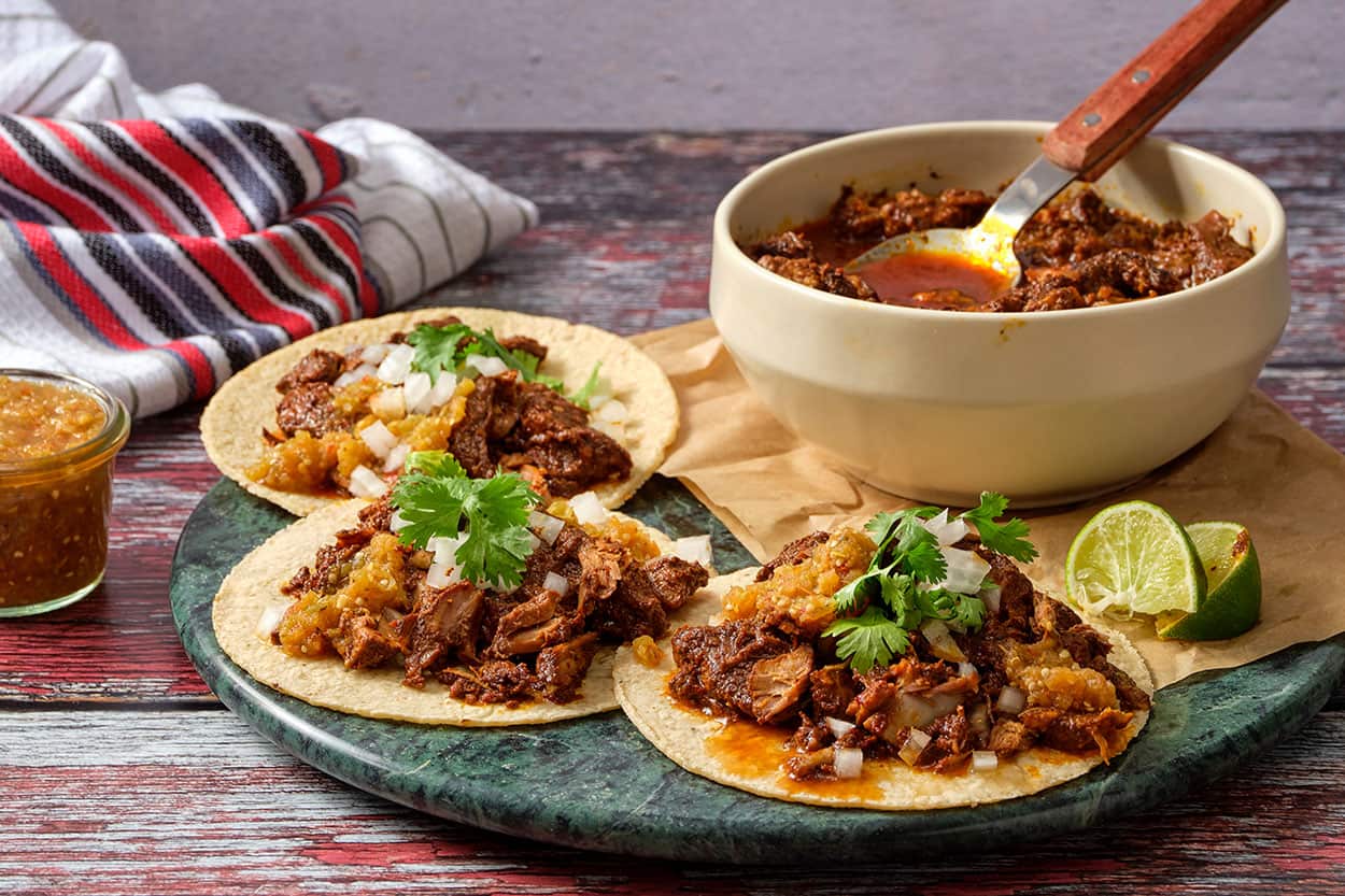 Jalisco-style birria (slow-cooked lamb)