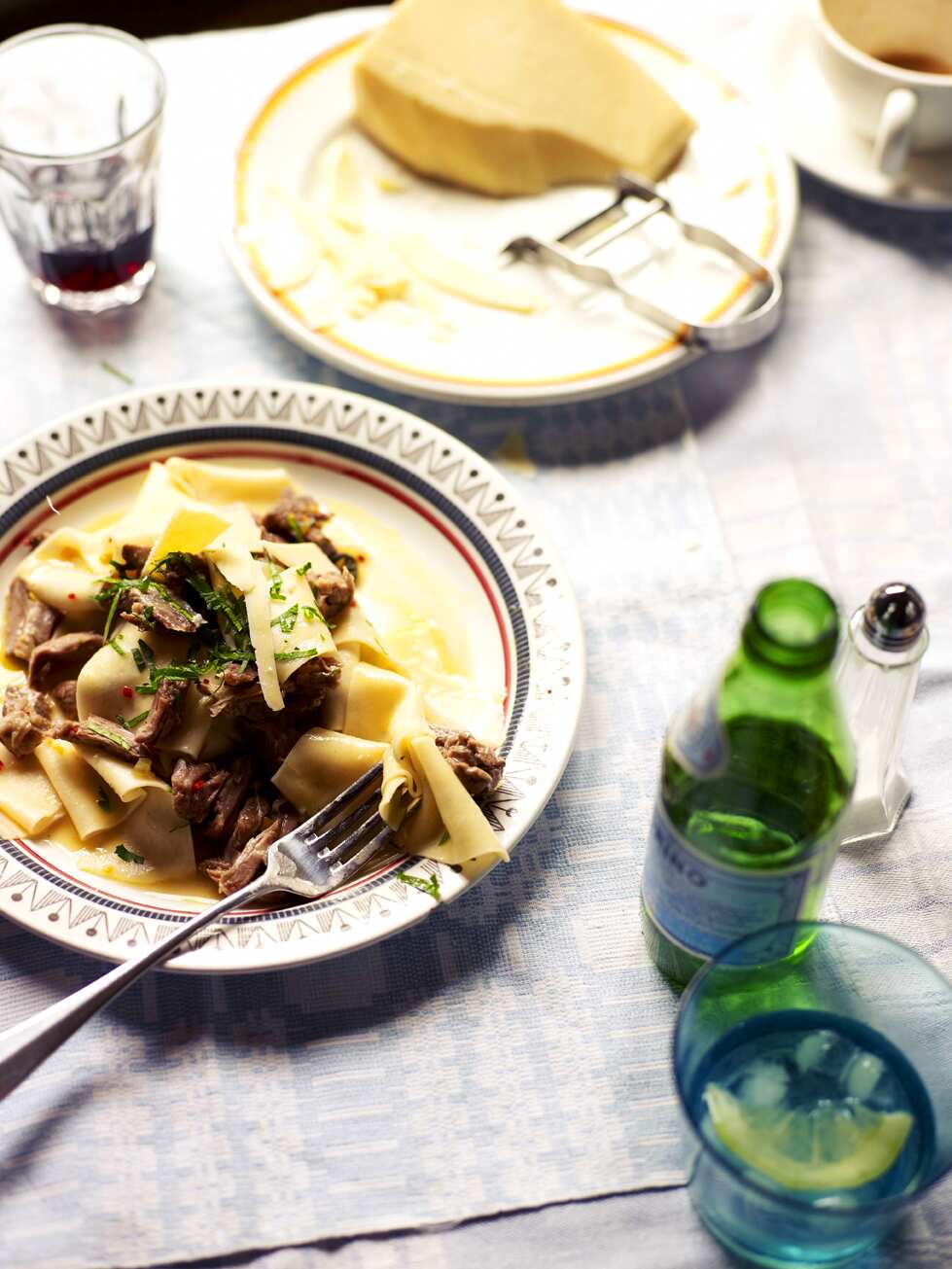 Pappardelle with goat ragu (pappardelle con ragú di capretto)