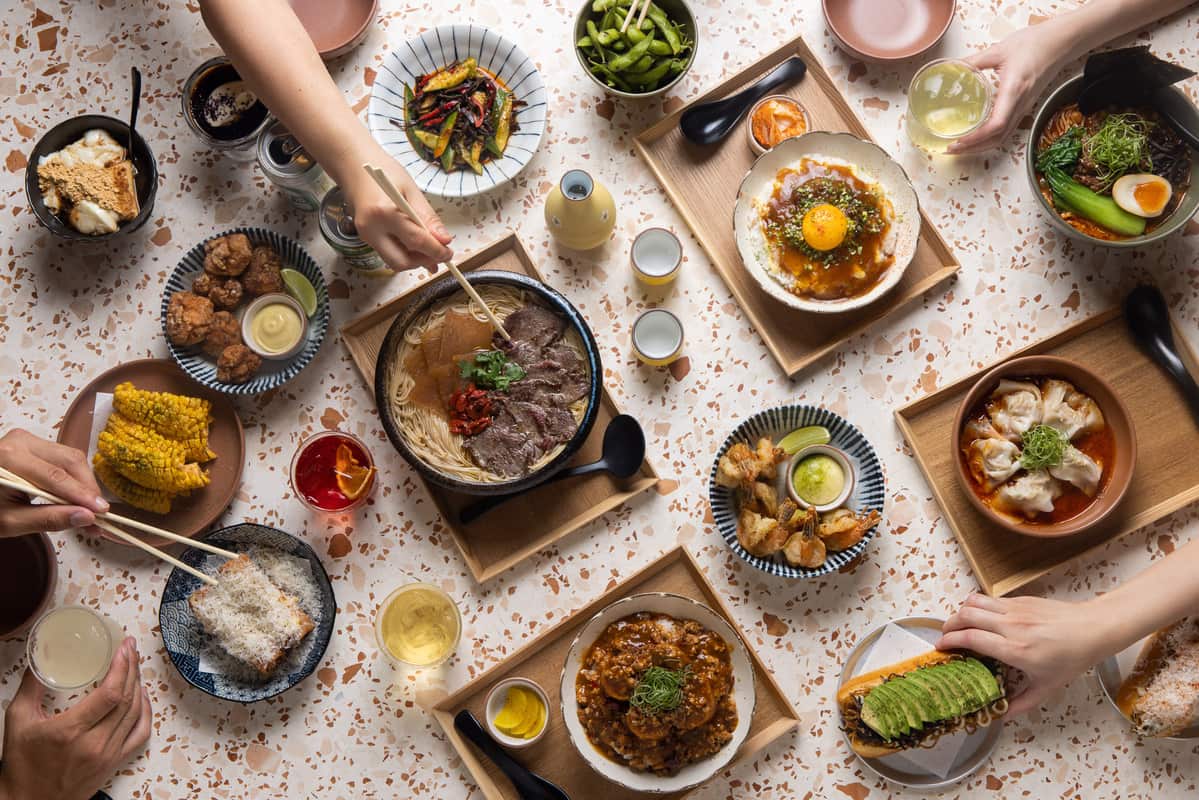 Japanese and Korean fusion food