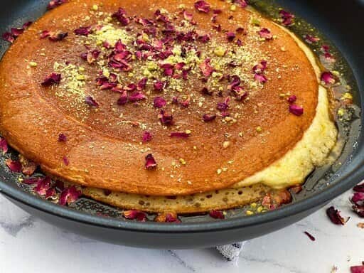 Atayef stuffed with cheese
