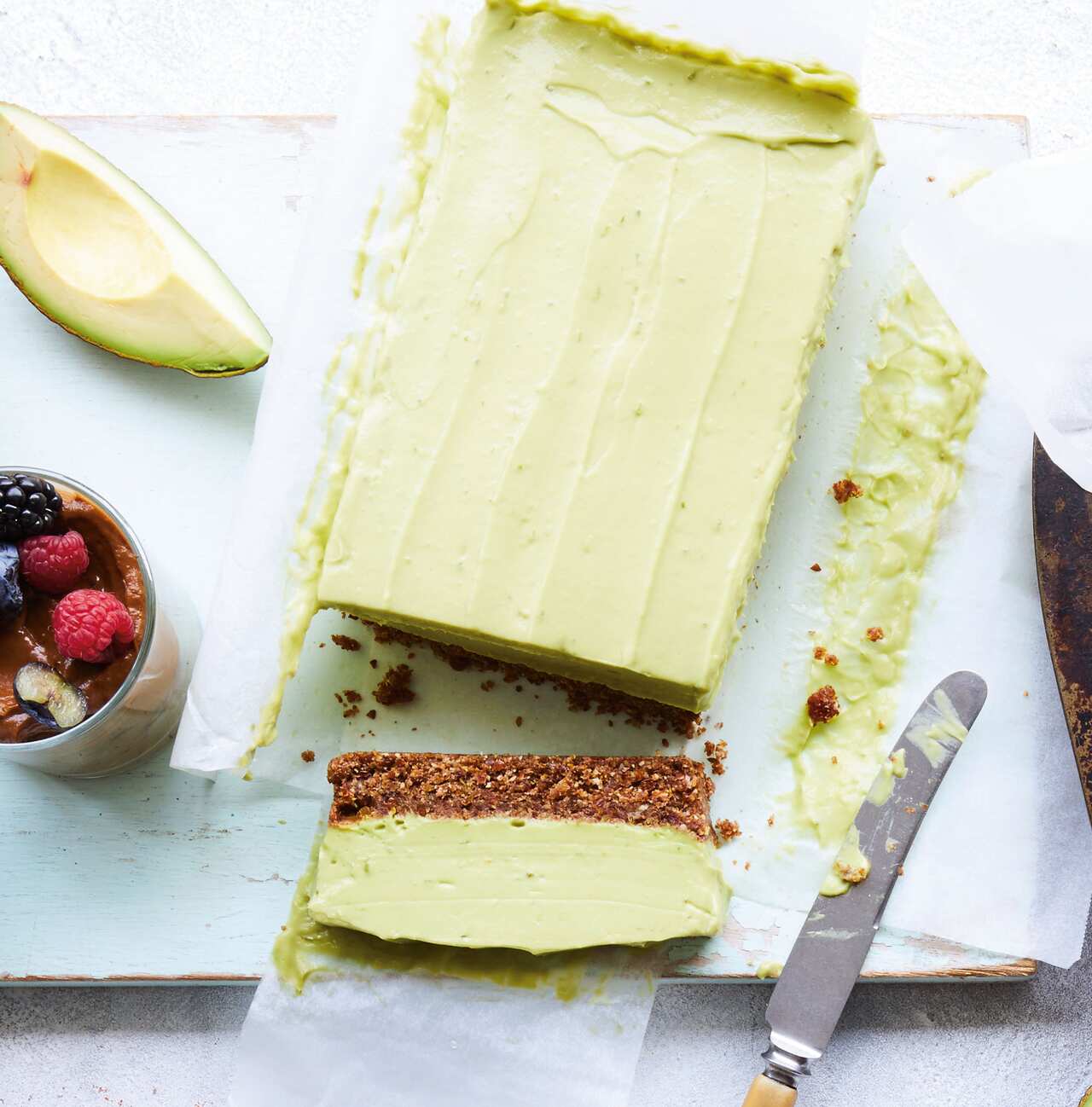 Pistachio and avo fudge