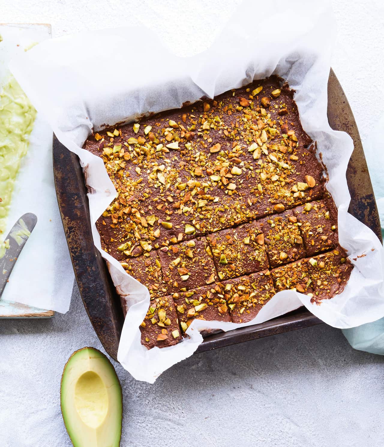 Pistachio and avo fudge