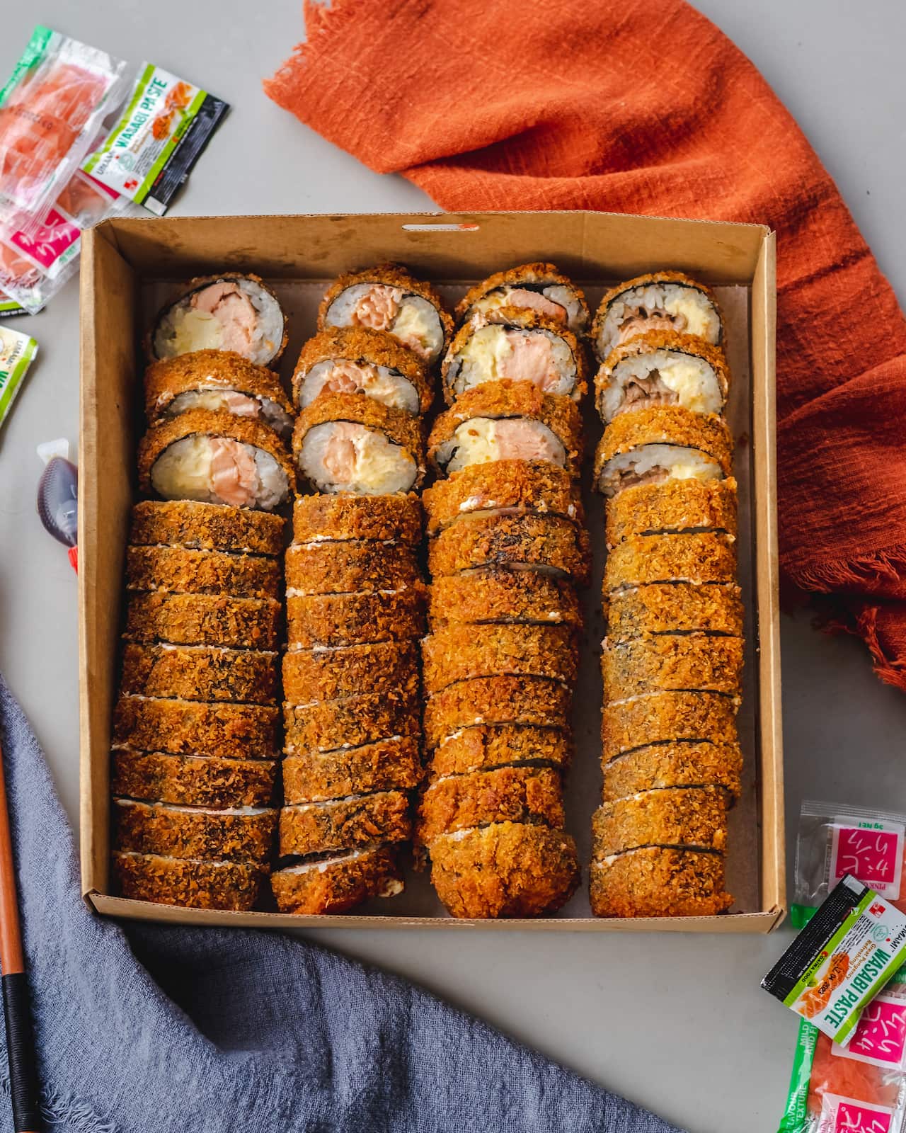 Munchies Sushi's heart-of-palm and cream-cheese hot roll