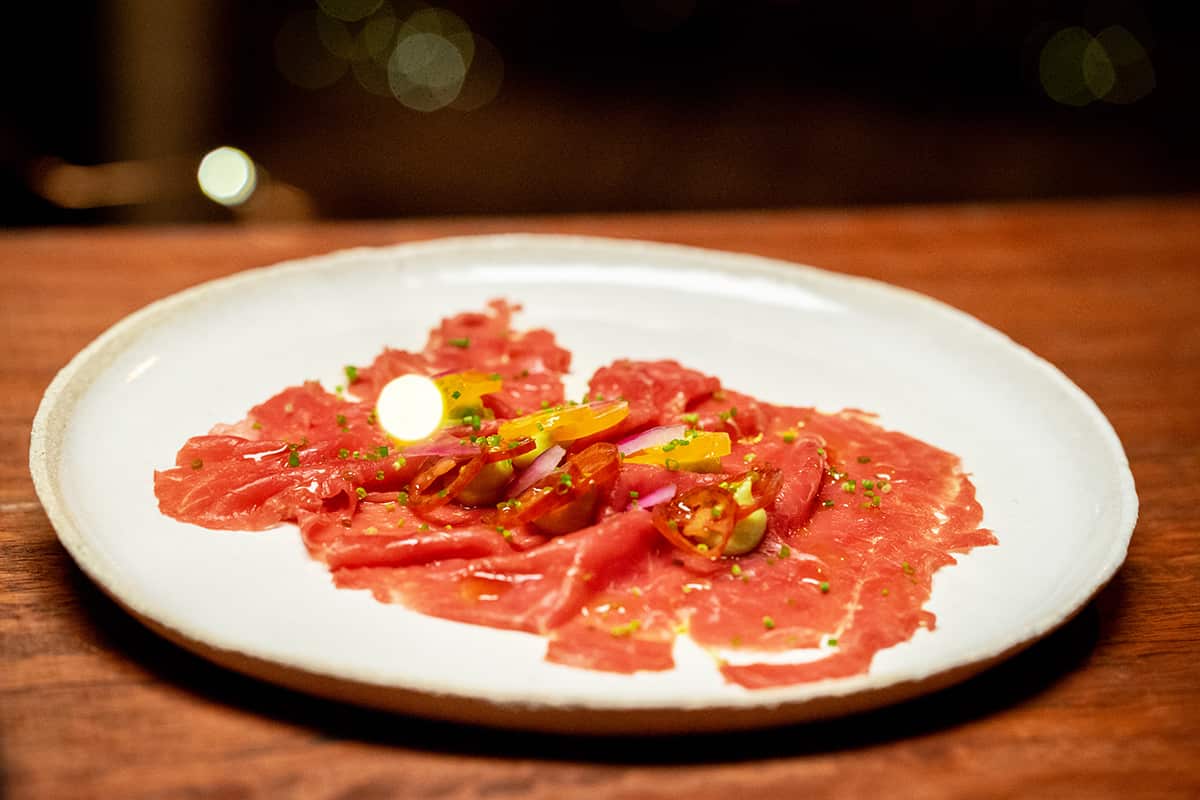 Beef carpaccio 
