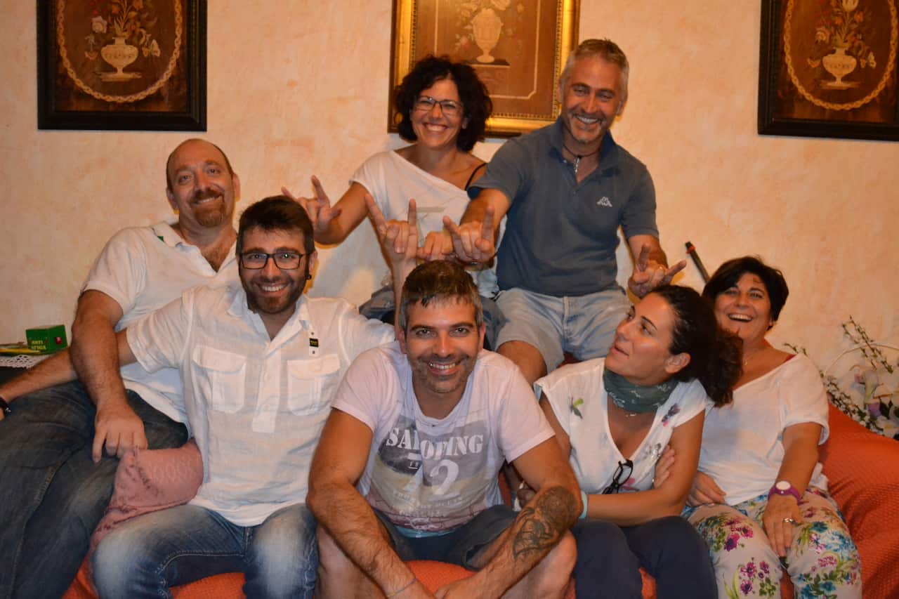 Seven Sauro siblings.