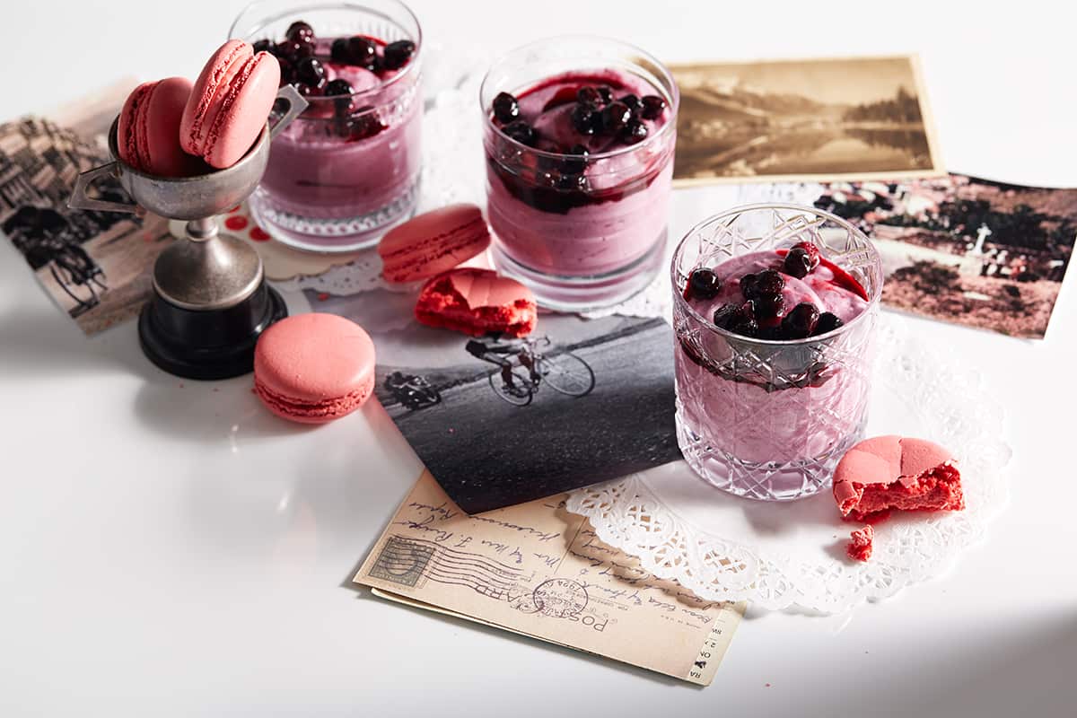 Blueberry mousse (mousse aux myrtilles)