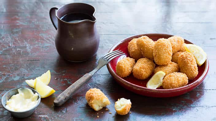 Salt cod croquettes