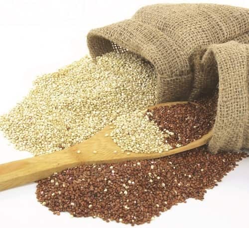 Quinoa: a high-protein wholegrain.