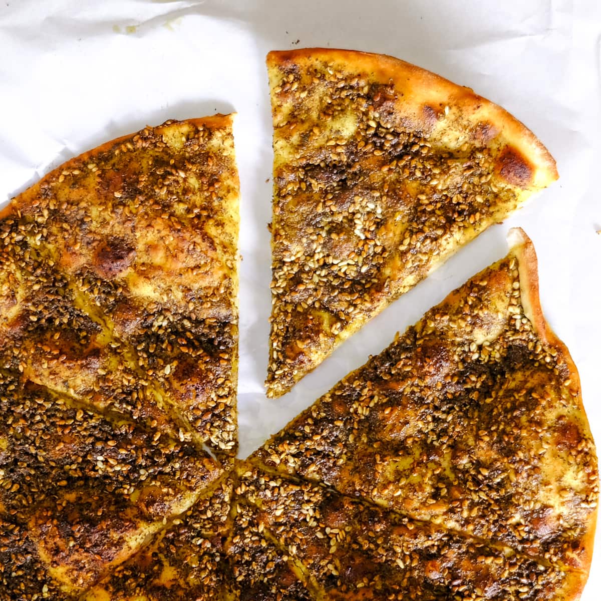 The za'atar manoush at Jazz Pizza.