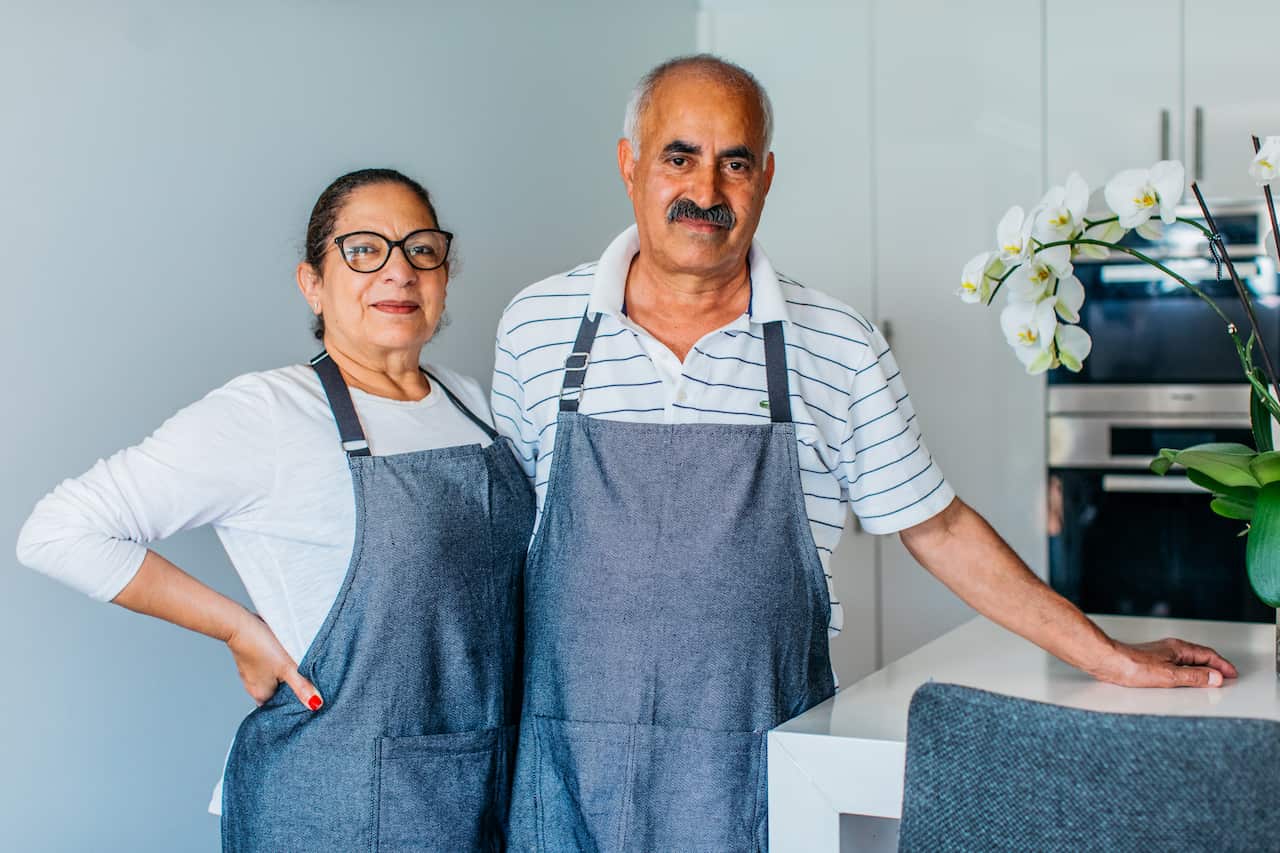 Felfela's Aida (left) and Sherif Shehata.