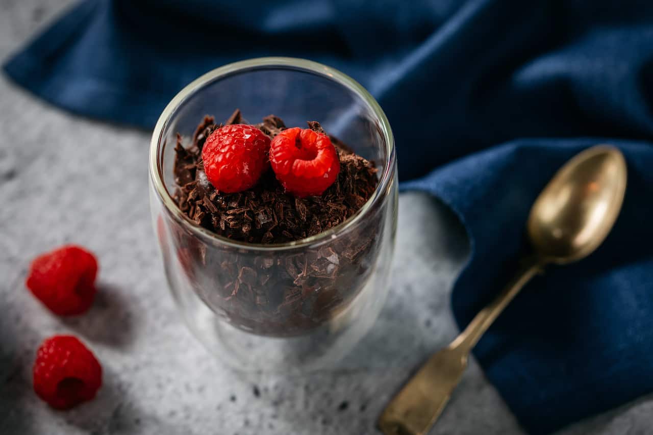 Chocolate avocado mousse