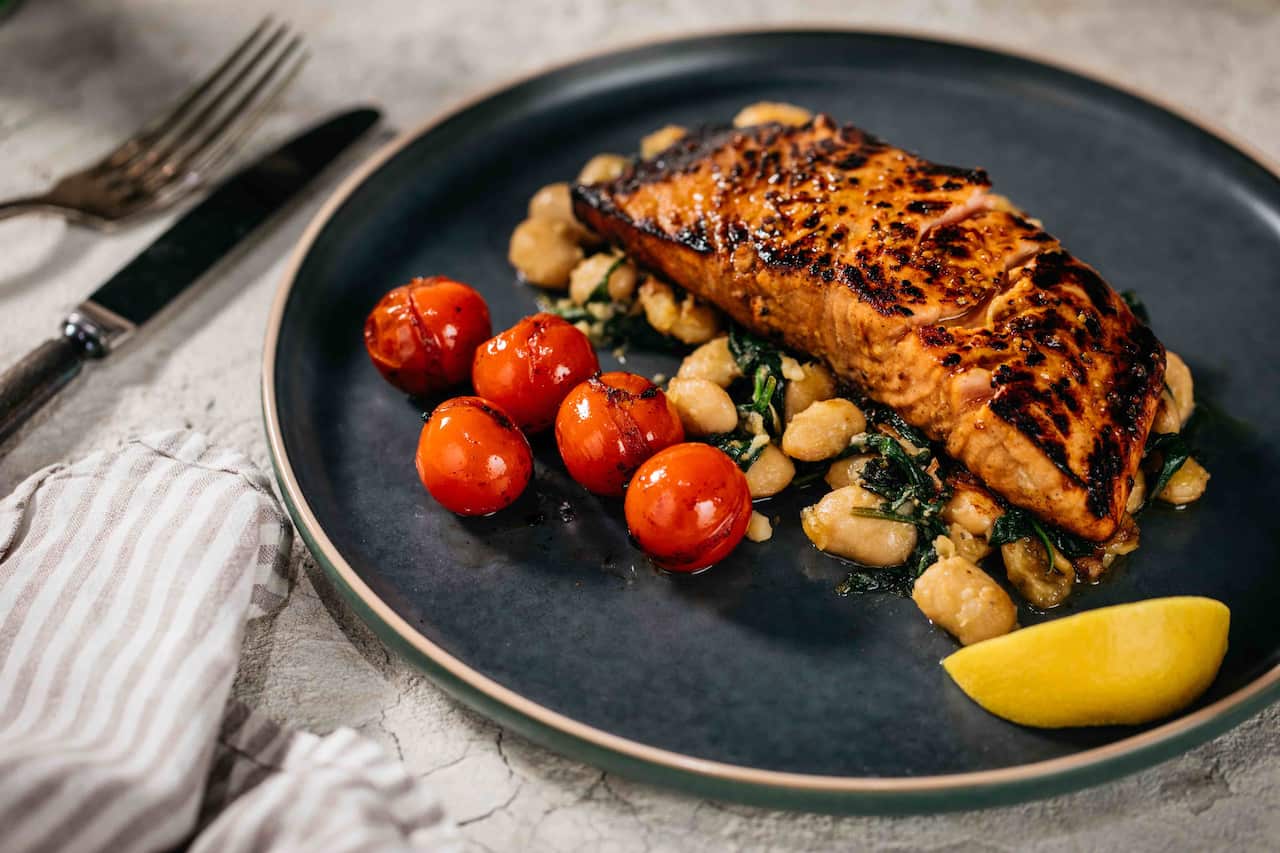 Honey mustard salmon