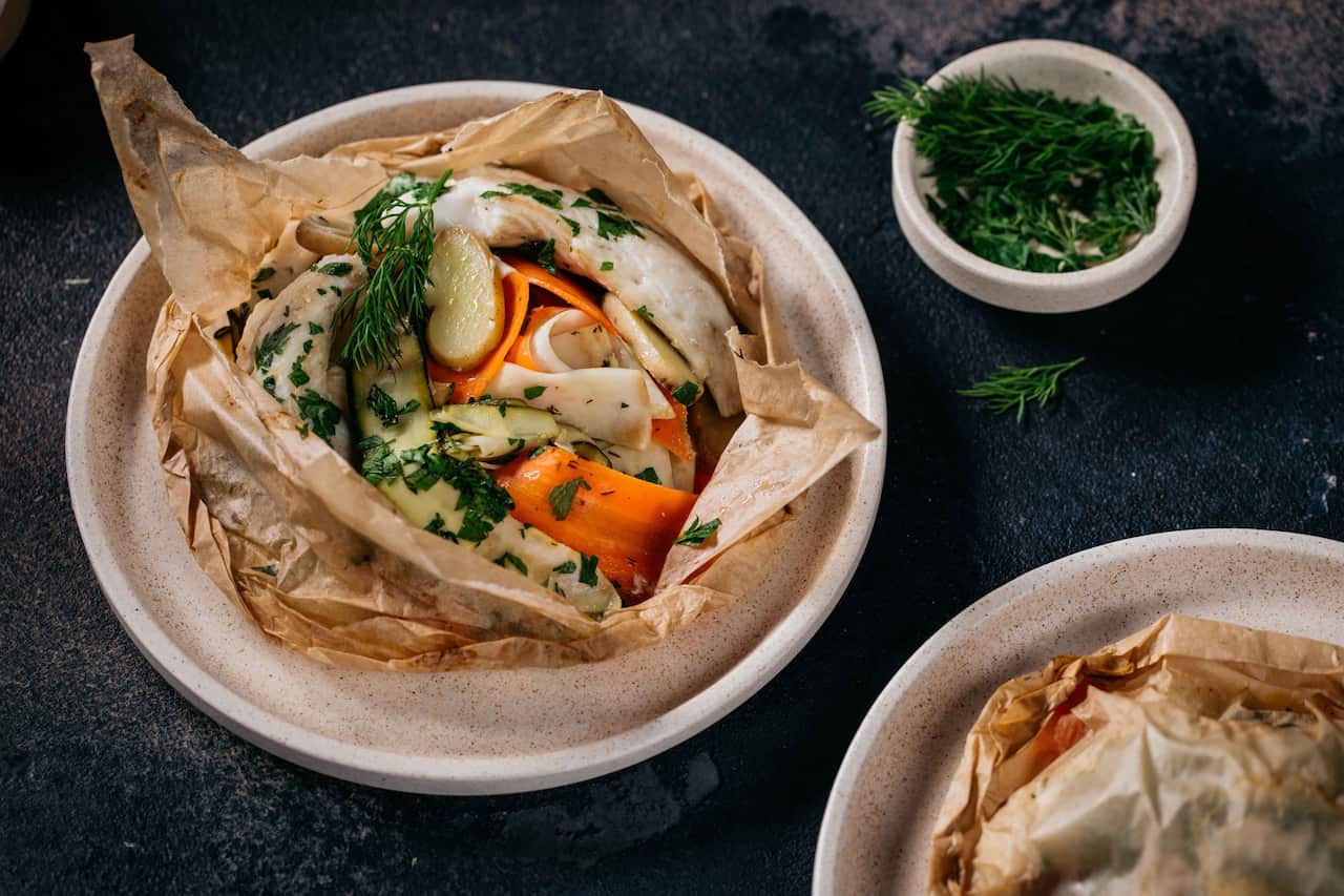 Fish fillets en papillote