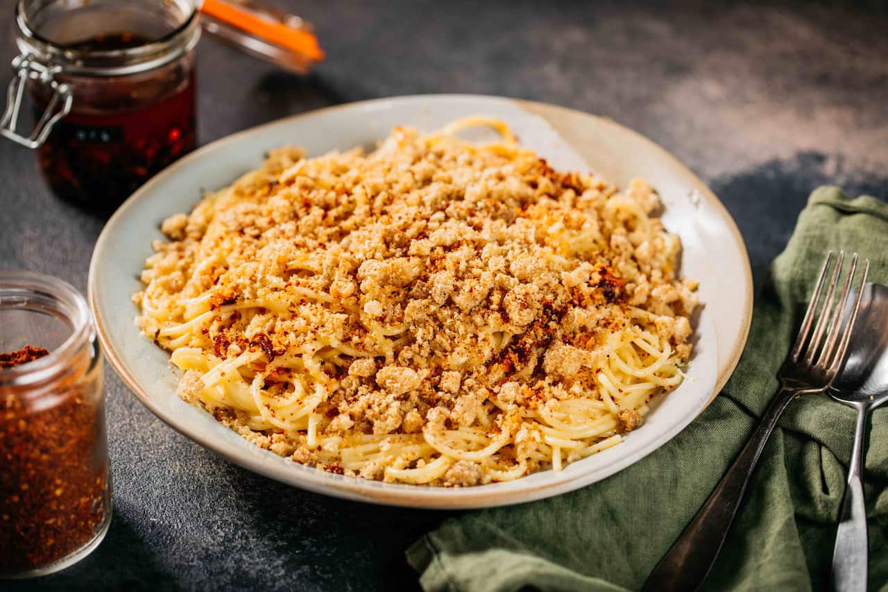 Pasta with Filipino flavours 