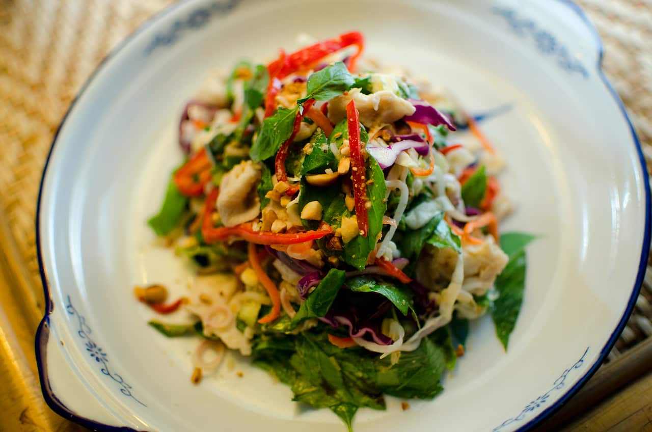 Khmer fish salad