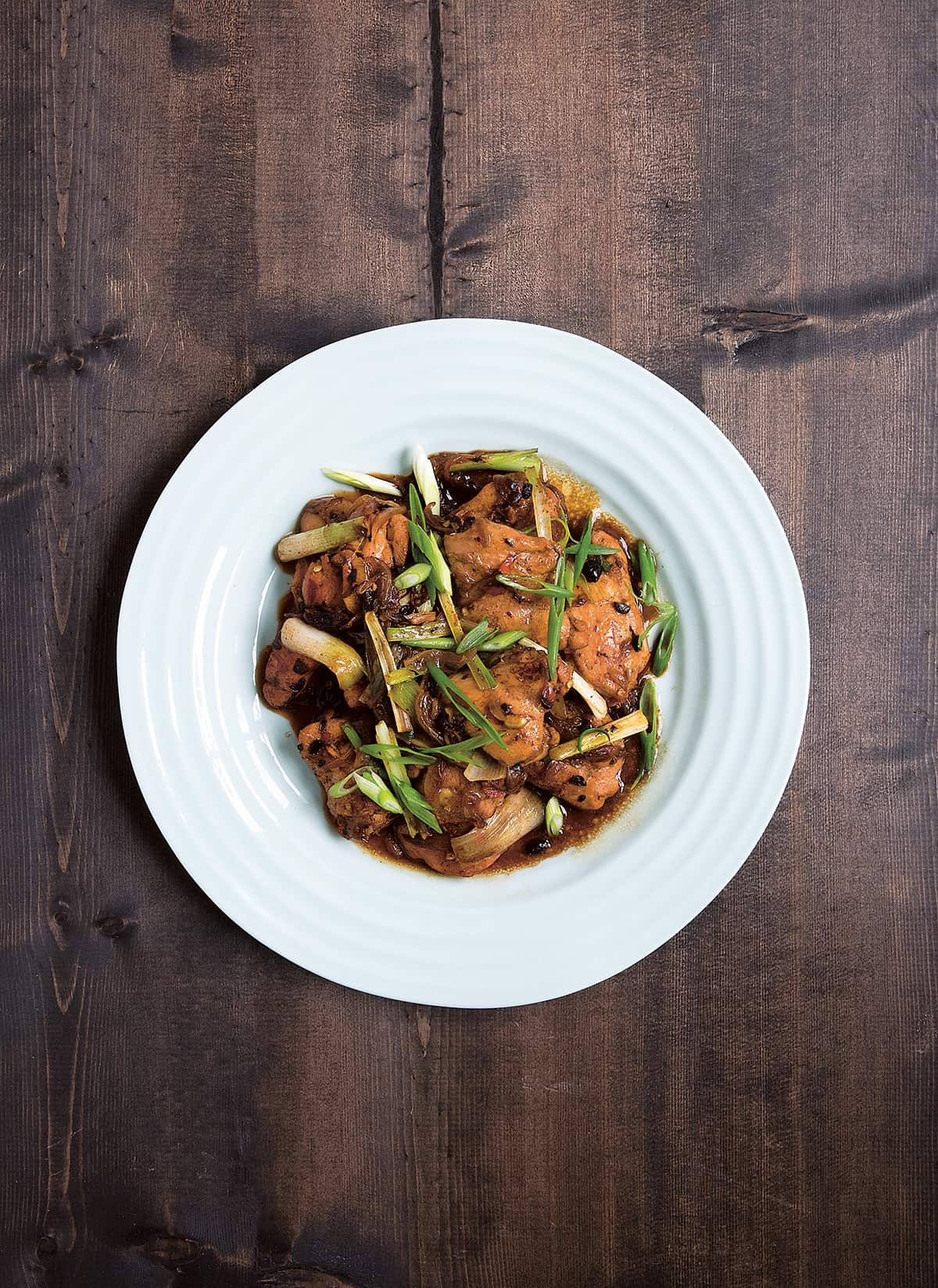 Chicken with black bean sauce