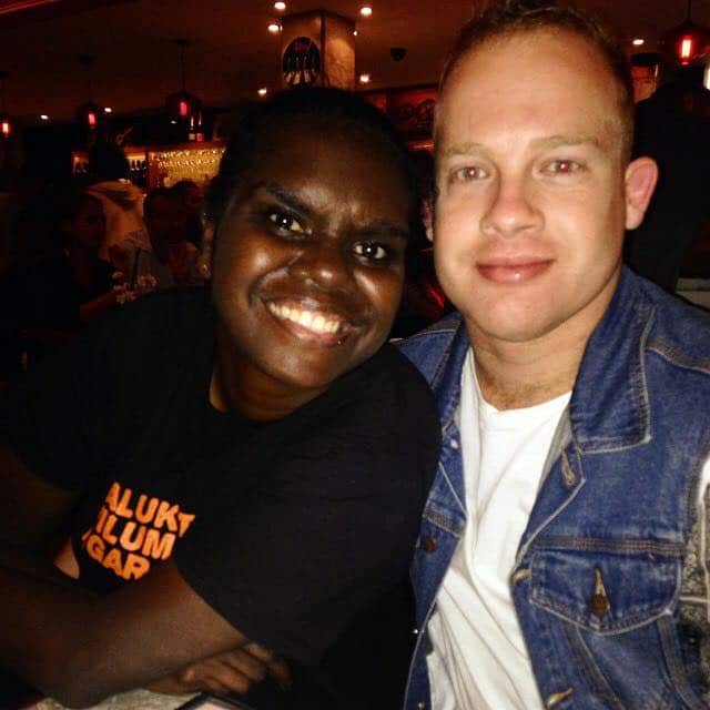 Zach Green and Leila Gurruwiwi. 