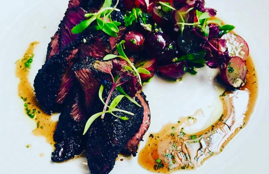 Chargrilled spiced kangaroo
